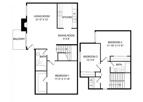 Floor plan Bainbridge Townhome