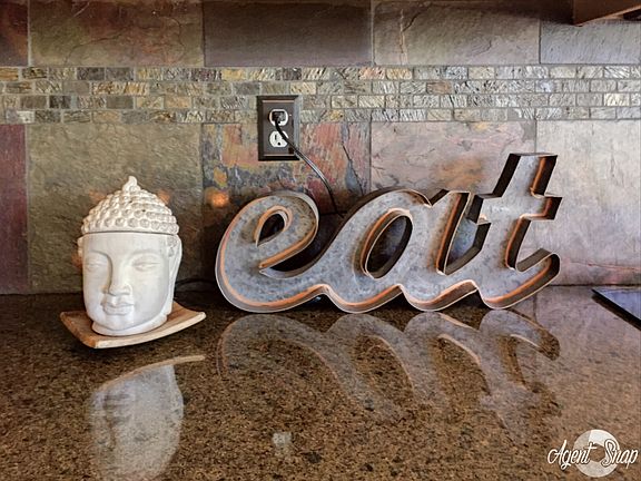 Gorgeous Slate Backsplash