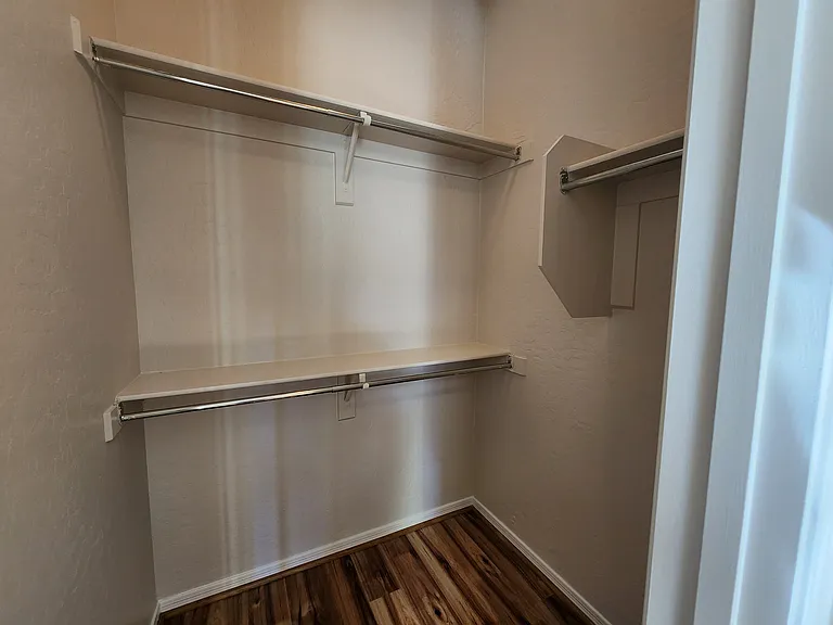 Large walk-in closet in second bedroom