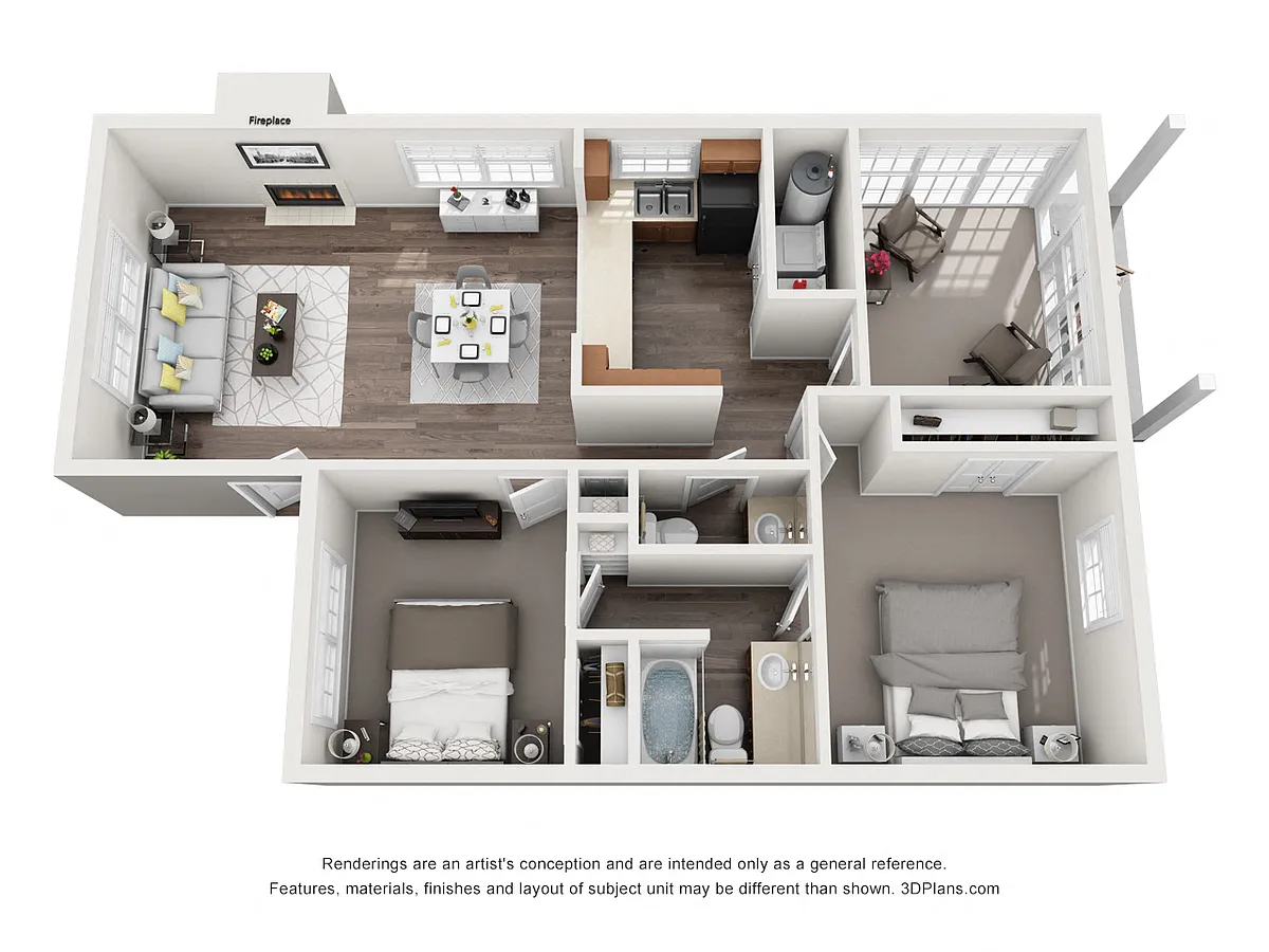 Floor plan B1 - Elm