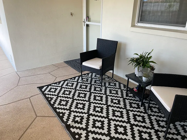 Enjoy a a coffee or a drink on the secluded balcony.