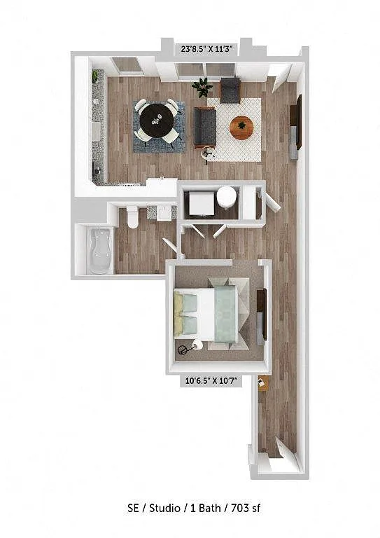 Floor plan Studio E
