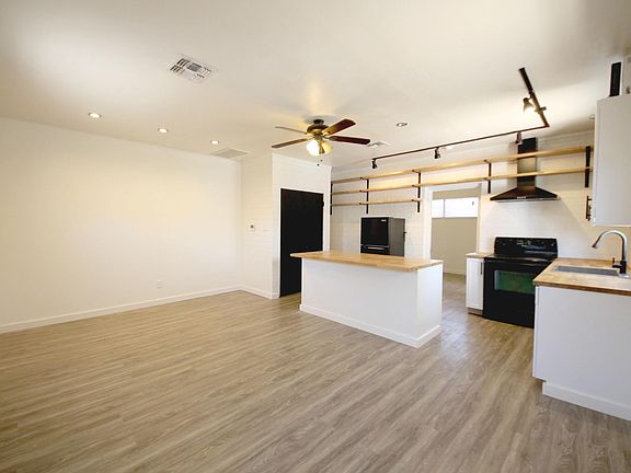 open kitchen and living room