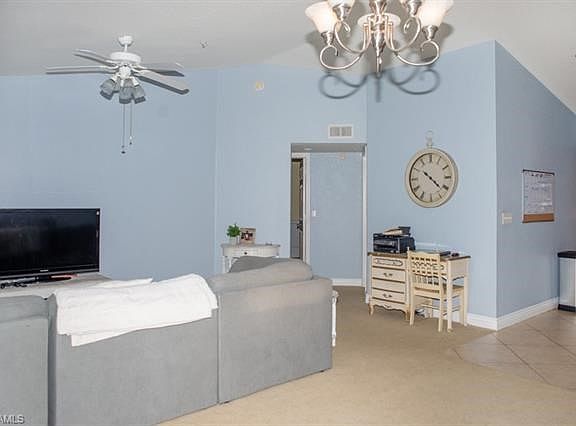 Condo is large with over 1,300 square feet- cathedral ceilings makes the condo feel like a single family home.
