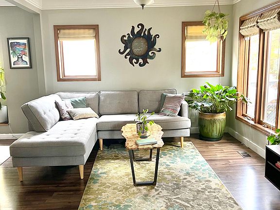 Living room with plenty of natural light.