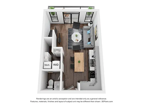 Floor plan Loft L3 - Riverfront