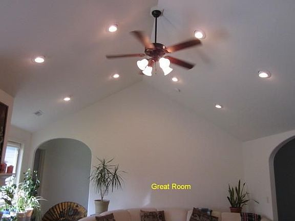 Vaulted Ceiling in Great Room