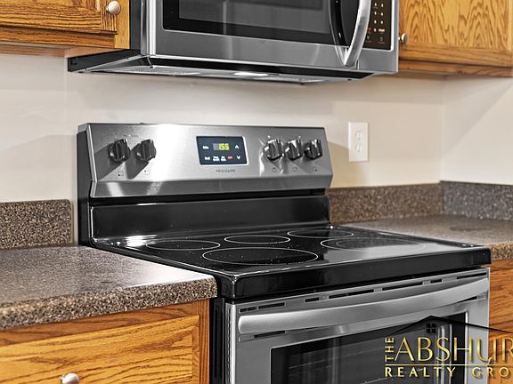 Kitchen with all new stainless steel appliances