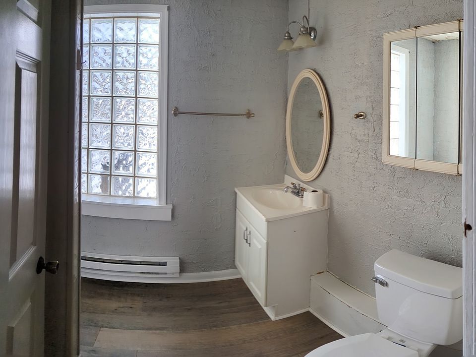 shower is to the left behind the door