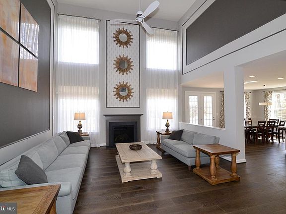 Two story family room
