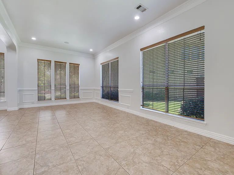View from dining area to living area