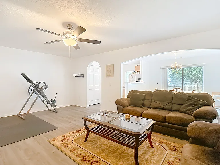 Shared living space. Downstairs.