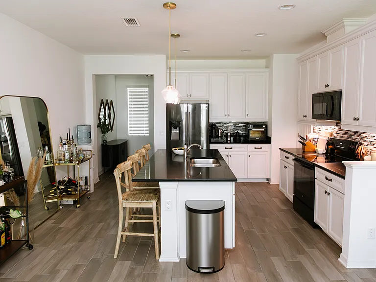 Kitchen and entryway