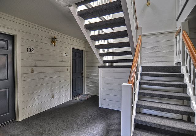 secure clean covered hallway