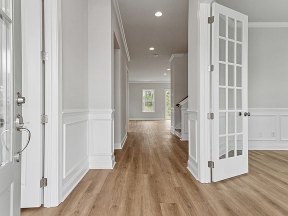 The entrance to the Preston single family home by Brookfield Residential at Nexton.