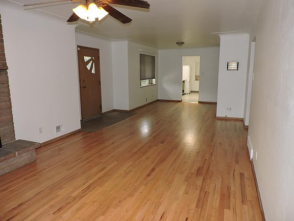 main room/dining looking from west into kitchen