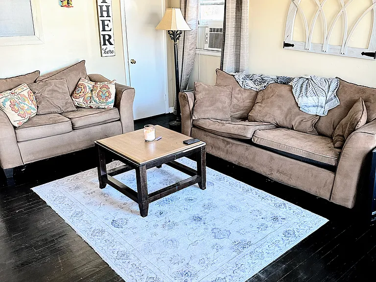 Living room is shown here with furniture