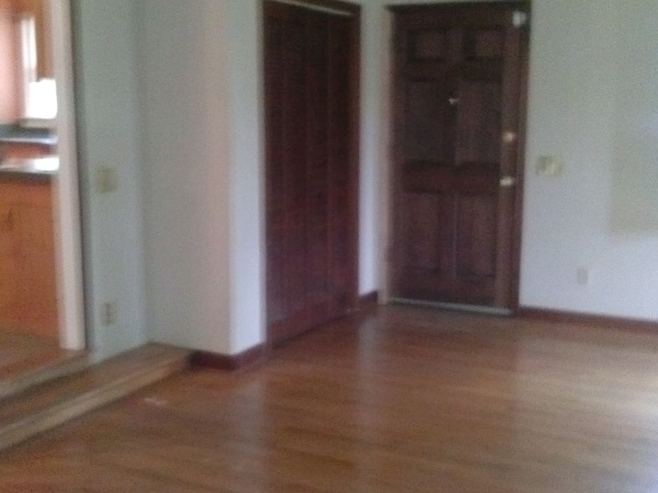 Den, back door and closet
