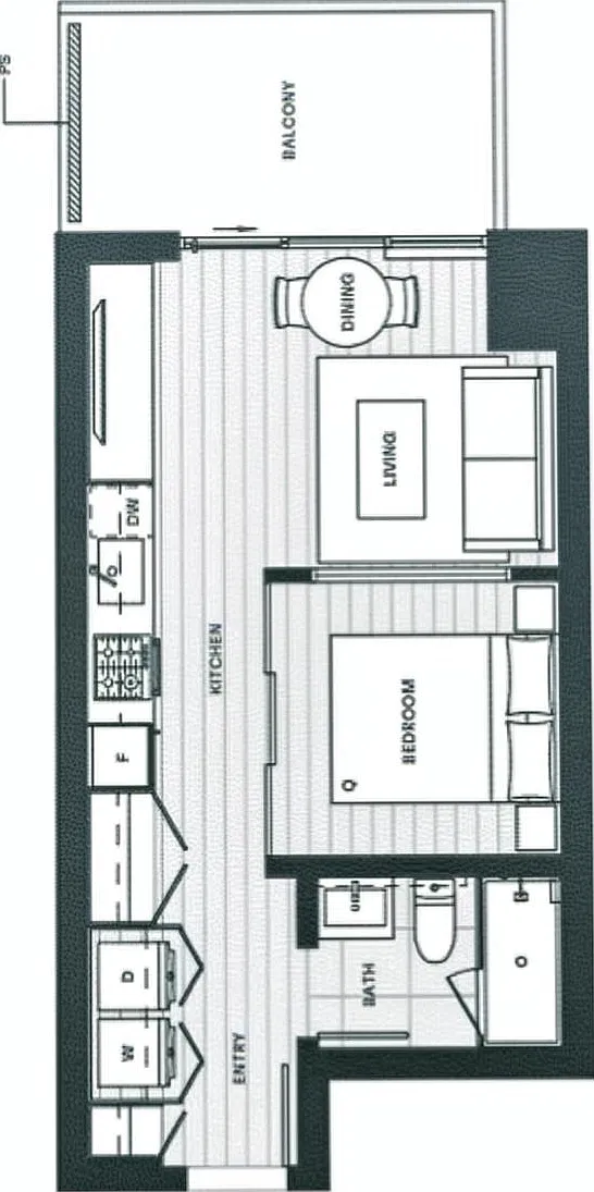 1 bed, 476 sqft, $2,200 — Photo 4