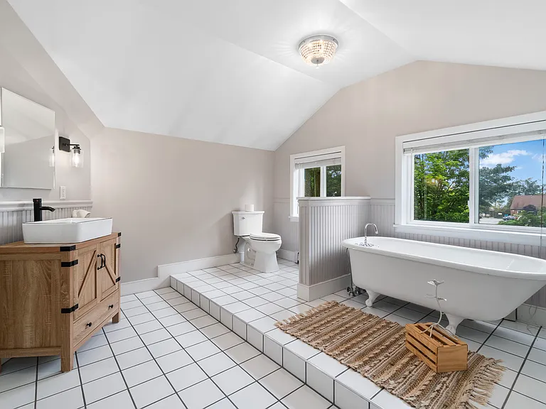 Clawfoot tub in Primary Bathroom