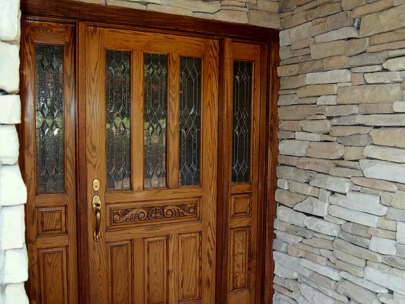 Custom Oak Front Entrance w/
