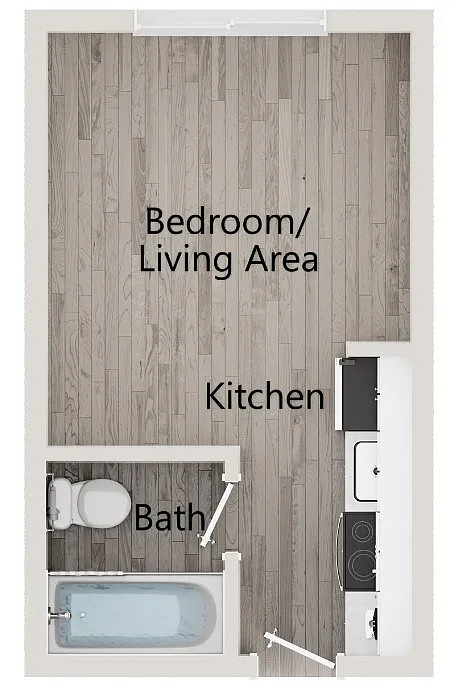 Floor plan Studio (L)
