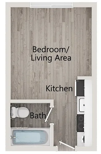 Floor plan Studio (L)