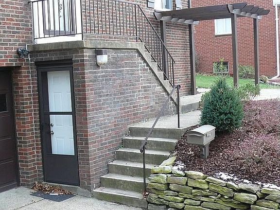 There is a pergola and a direct entry to the basement and garage.