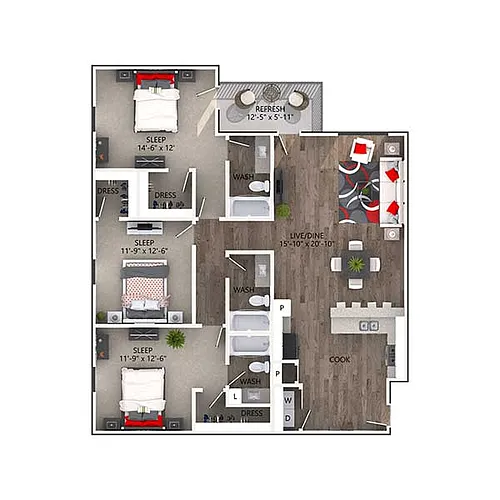 Floor plan Cameron