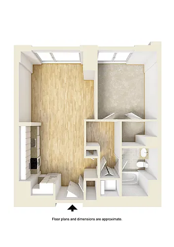 Floor plan 1J 3-14
