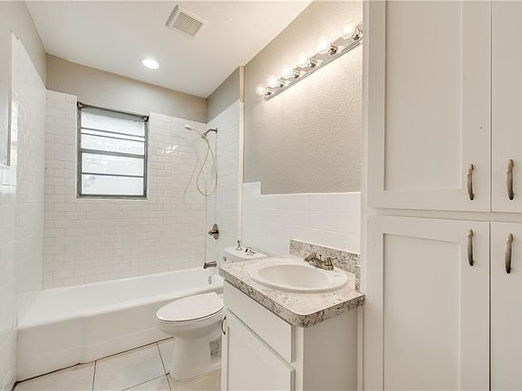 Main bathroom has been updated and has a linen cabinet space.