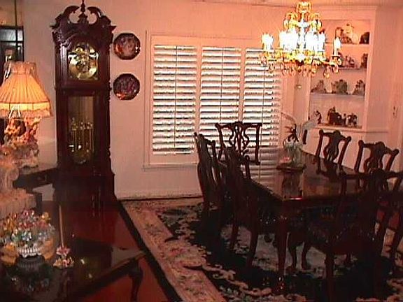 great room looks out onto park grounds