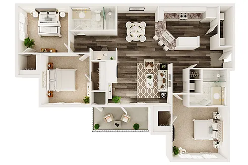 Floor plan 3 Bedroom