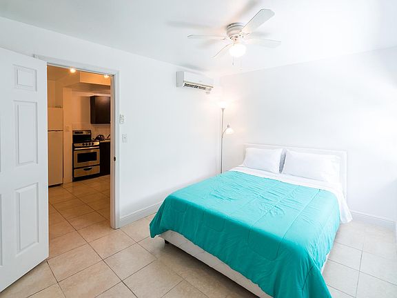 the main room with a queen bed