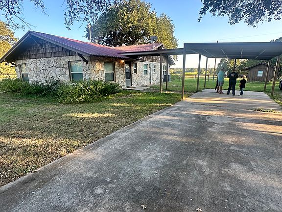 covered parking and side entrance