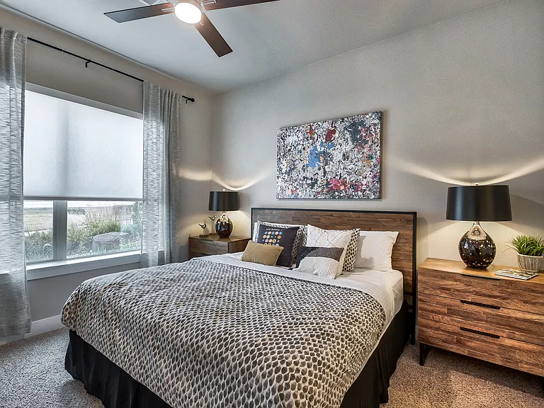 Spacious master bedroom with en suite bathroom