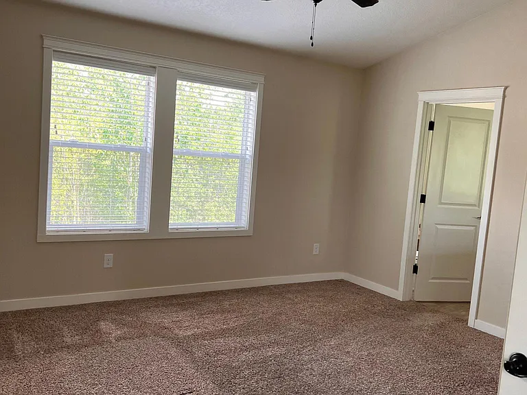 Large master suite with walk-in closet