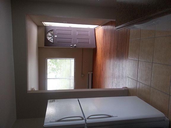 From kitchen looking into living room