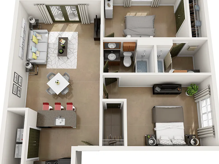 Cypress (Two Bed, Two Bath) Cypress (Two Bed, Two Bath)