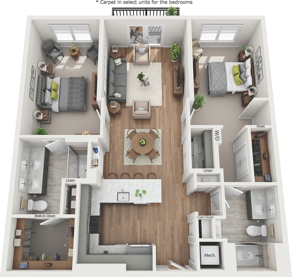 Floor plan B1A