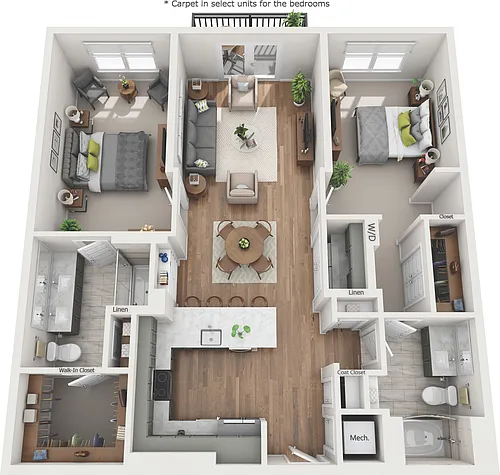 Floor plan B1A