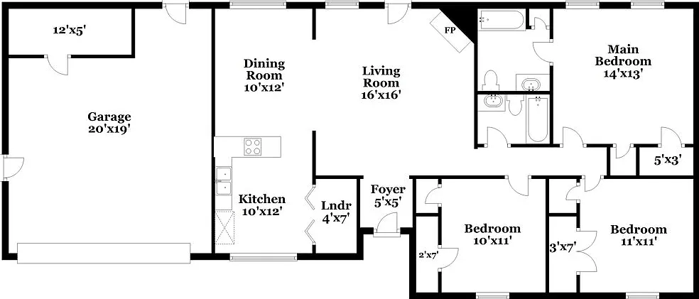 3 bed, 2.0 bath, 1550 sqft, $1,800 — Photo 2