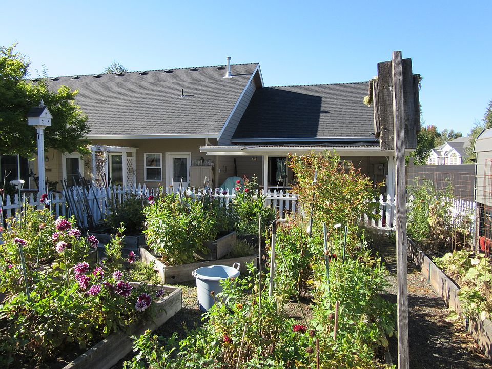 Rear from raised bed garden