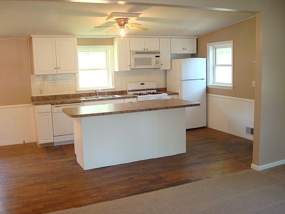 great kitchen with huge center island