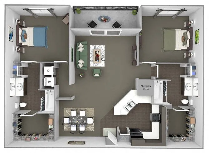 Floor plan B2 (Crossroads)
