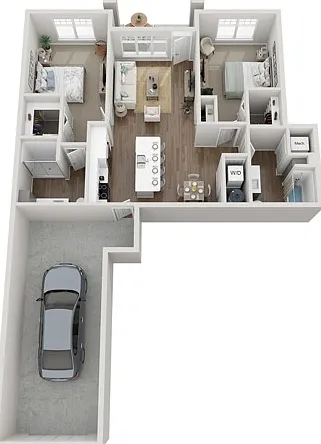 Floor Plan 2B | Seasons at North Aurora | Apartments in North Aurora, IL Floor Plan 2B | Seasons at North Aurora | Apartments in North Aurora, IL