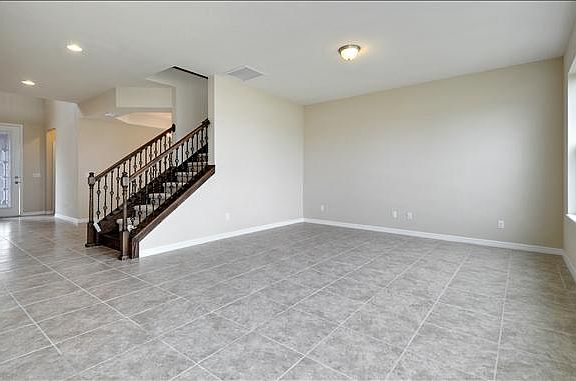 great room with ceramic tiles