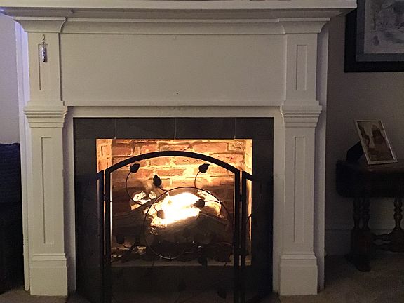 Original brick firebox