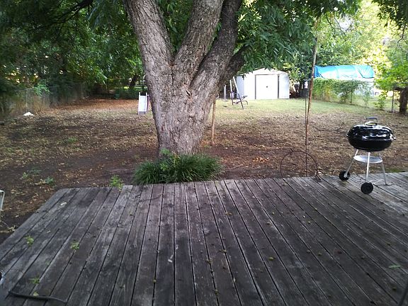 Back yard with deck 
