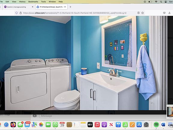 1/2 bath convenient to kitchen, DR, larger BR.